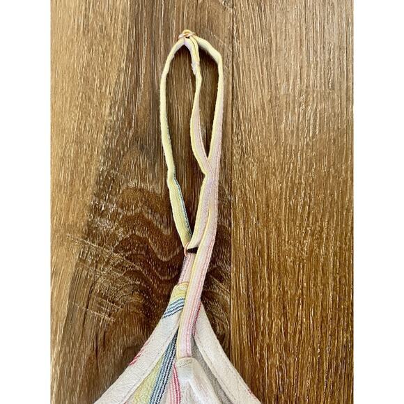 Volcom Women's Ruffled Tropical Stripe Island Cami Tank Size XS NEW - Picture 9 of 13